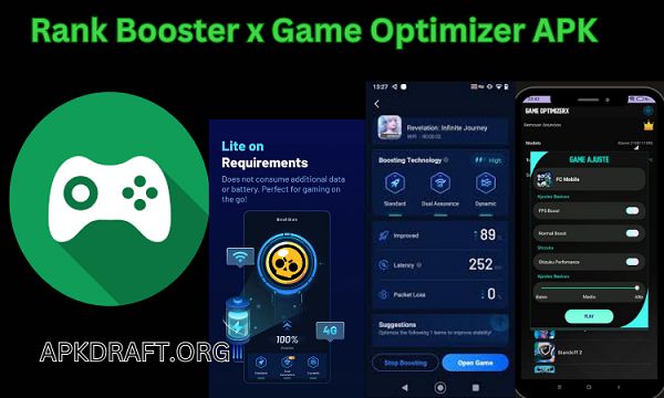 Rank Booster x Game Optimizer APK 2025 [Updated Today] v35.20 Free Download