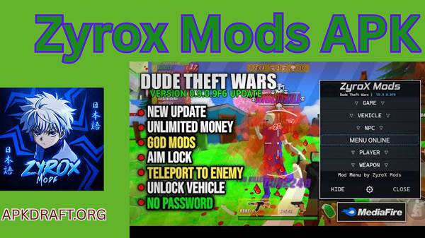 Zyrox Mods APK 2026 [Updated Today] v33 Free Download